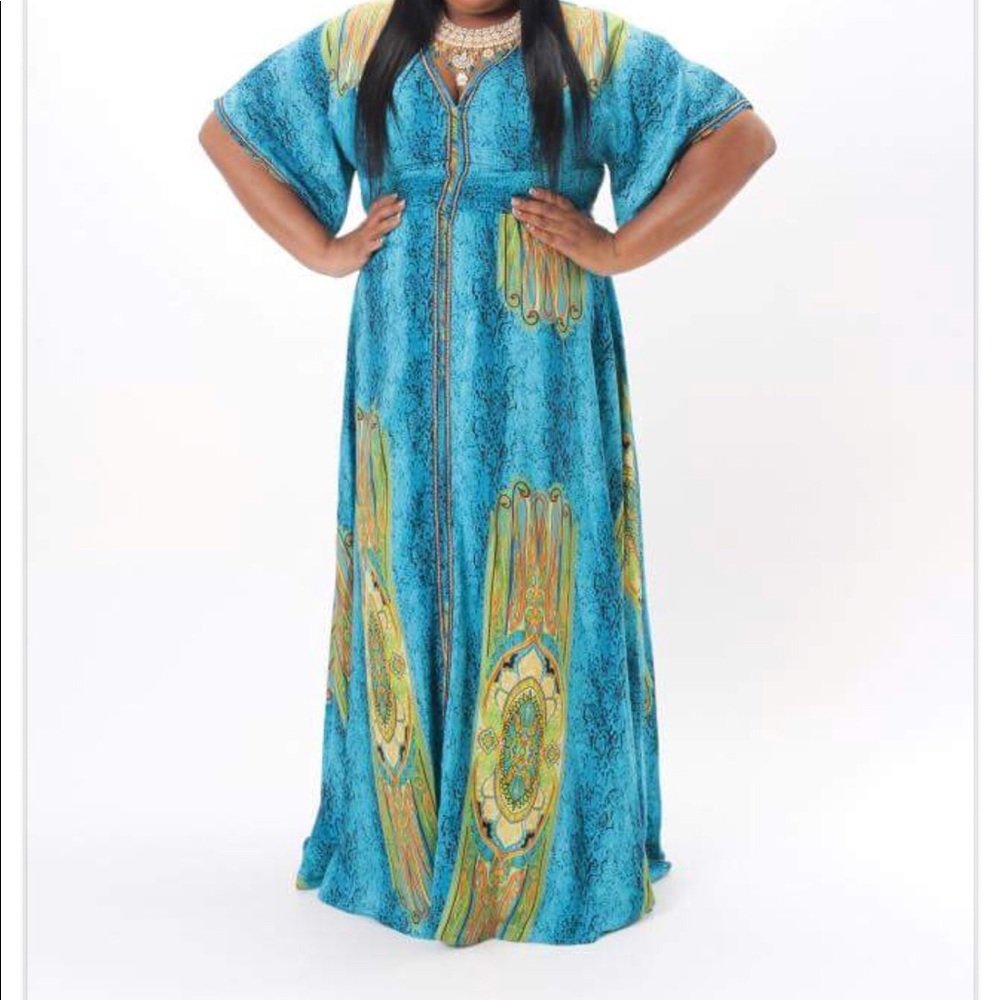 Egyptian Print Gown